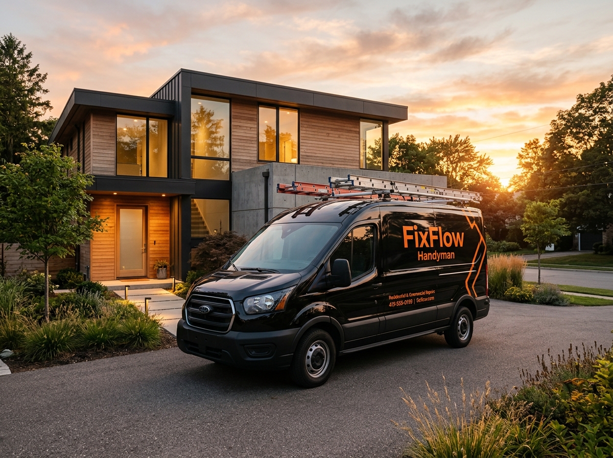 FixFlow Handyman service truck and team