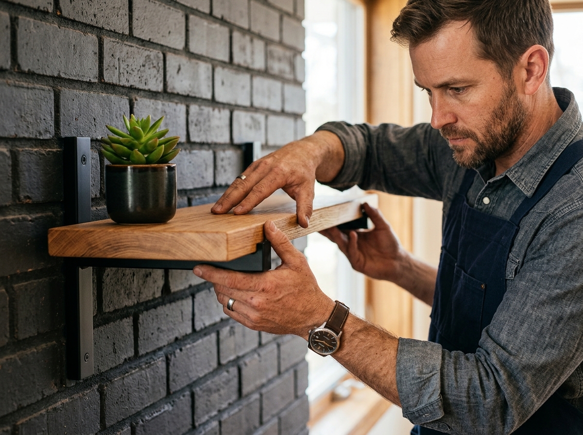 Custom shelving installation